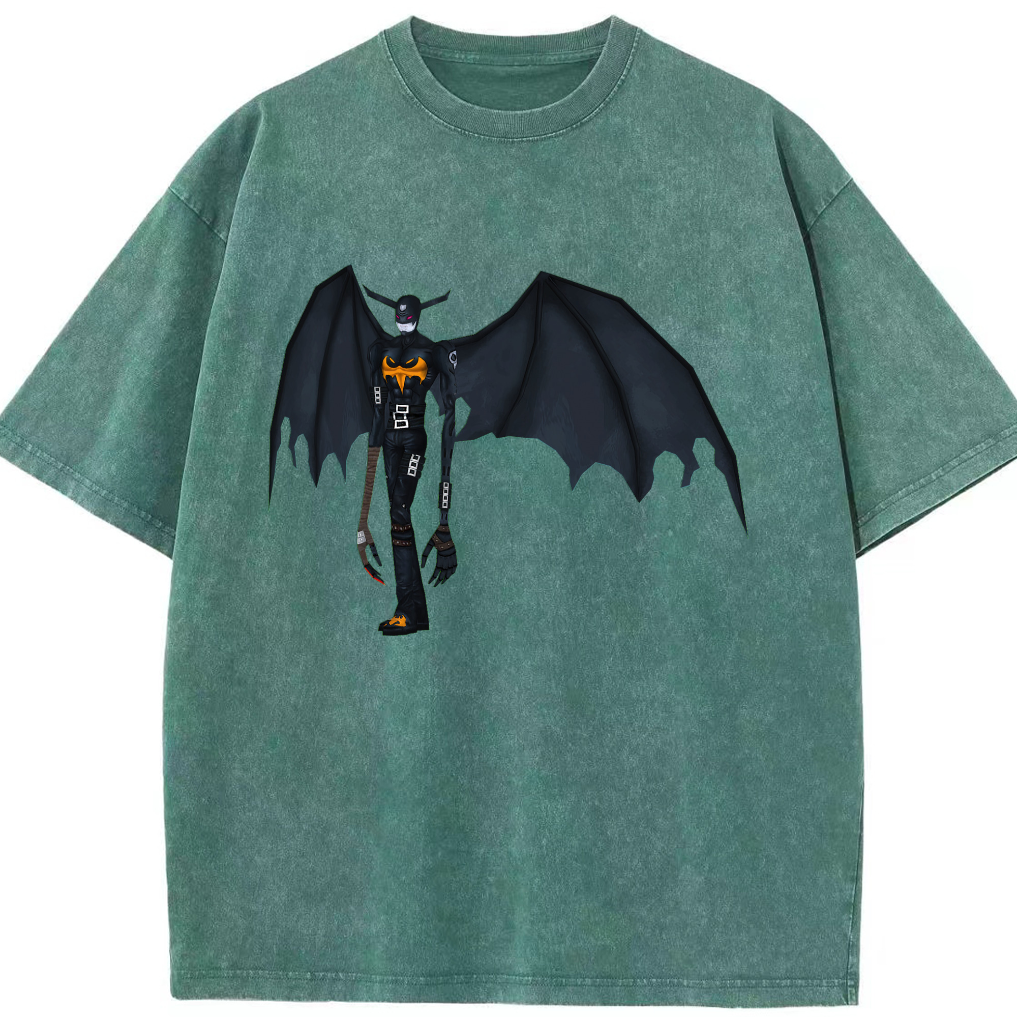 （画像用） Digimon デジタルモンスター/デジモン 綿100% ヴィンテージ風 半袖Tシャツ（フロントプリント）